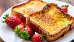 いちご添えフレンチトースト