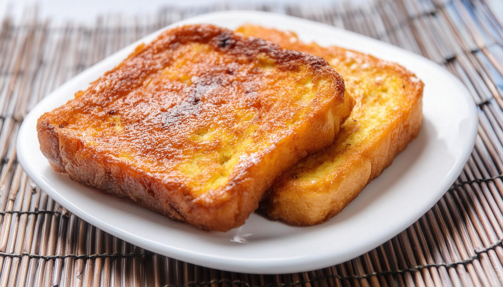 粉砂糖のフレンチトースト