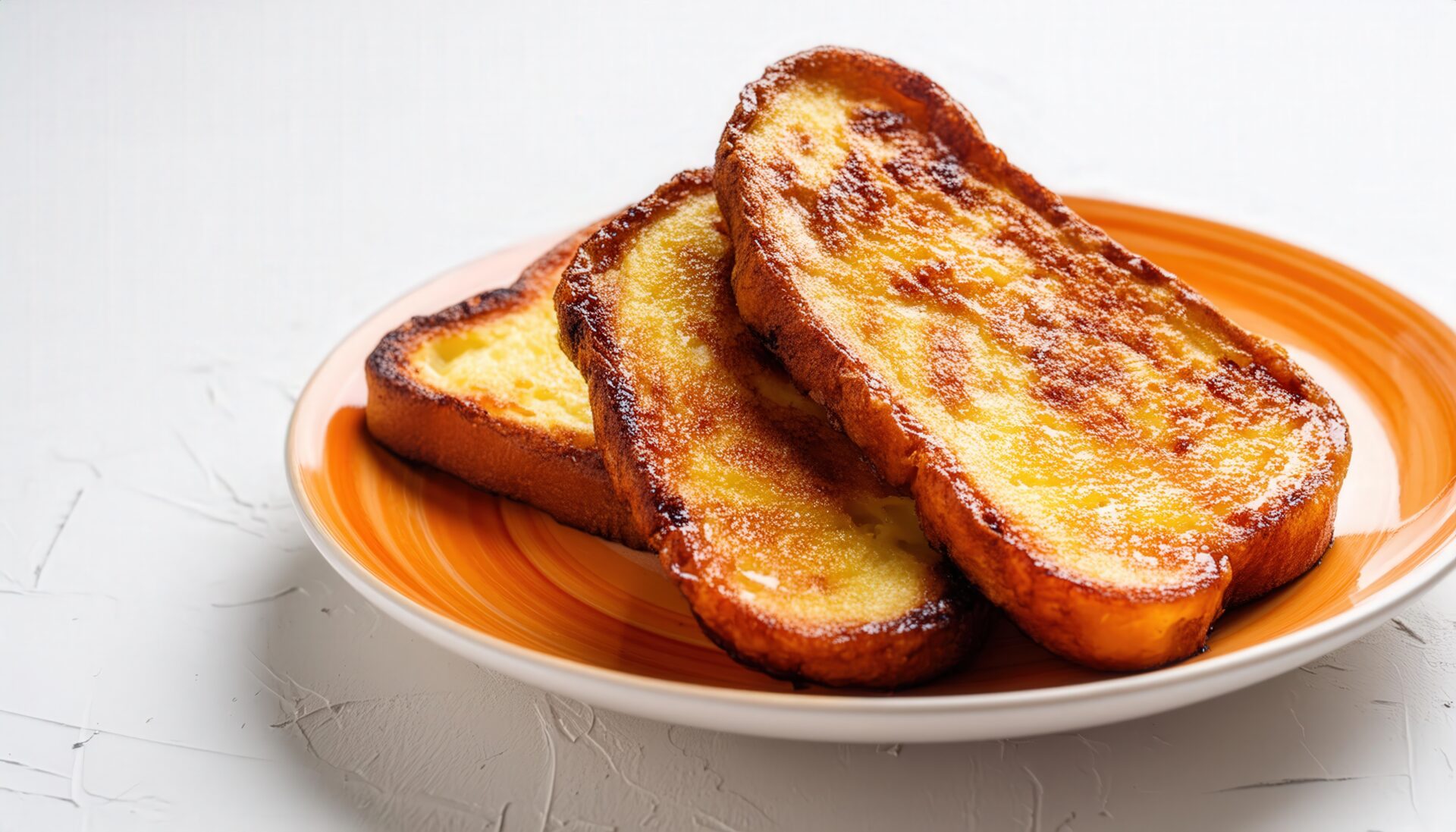 粉砂糖のかかったフレンチトースト