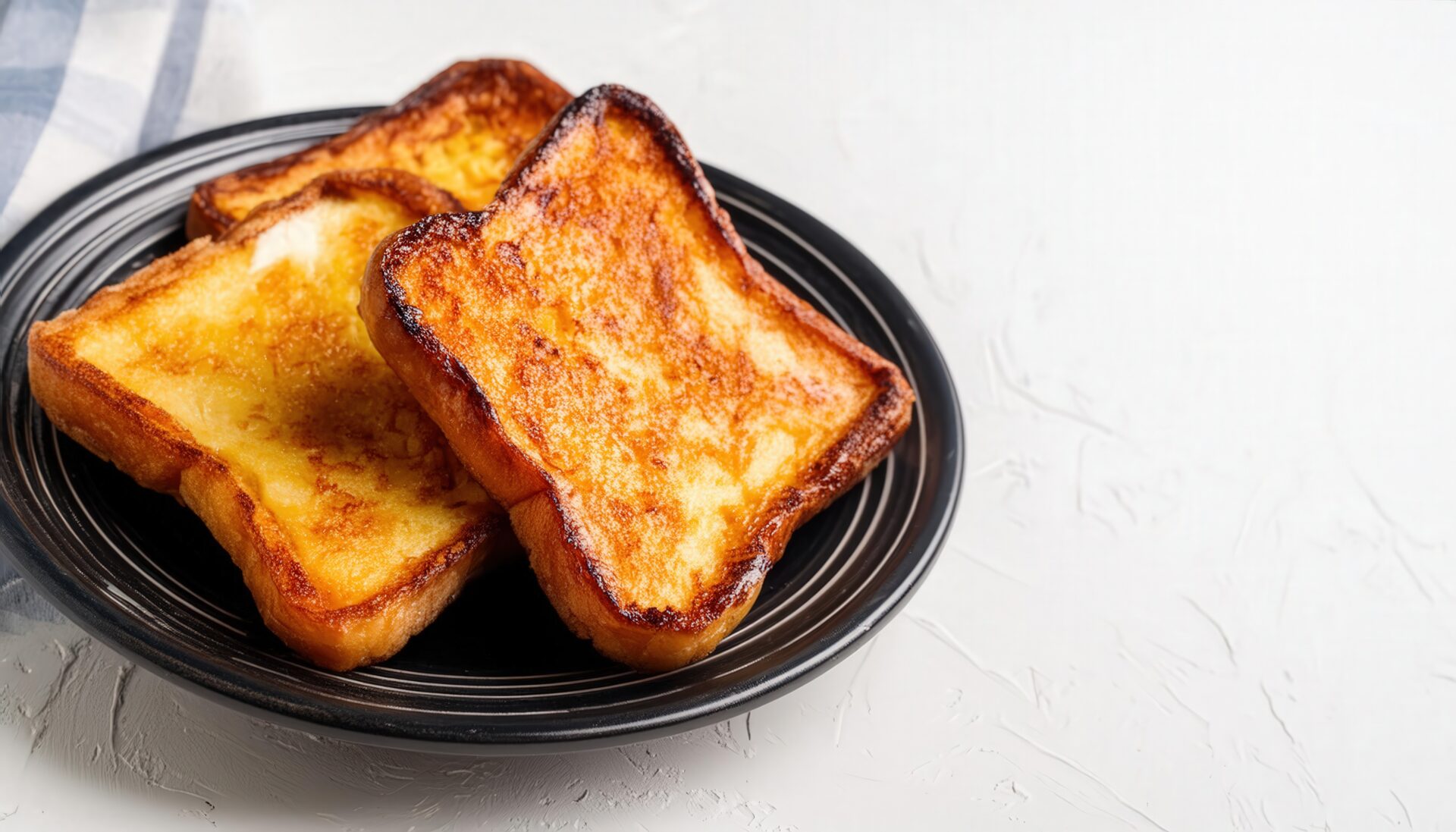 焼き色の強いフレンチトースト