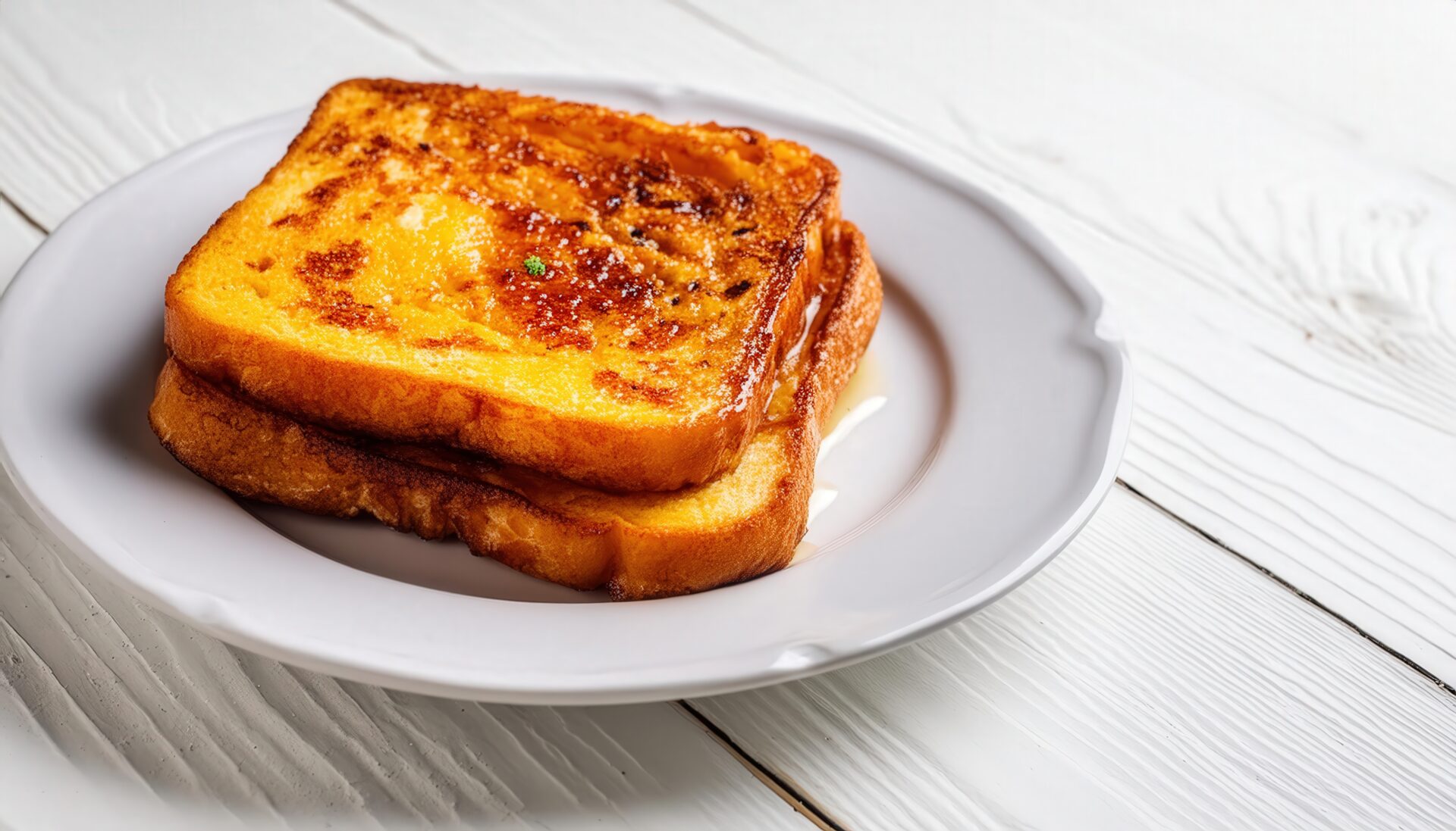 フレンチトーストとメープルシロップ