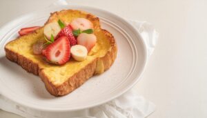 フルーツ添えフレンチトースト