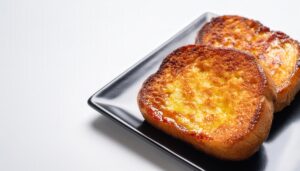 フレンチトーストのアップ