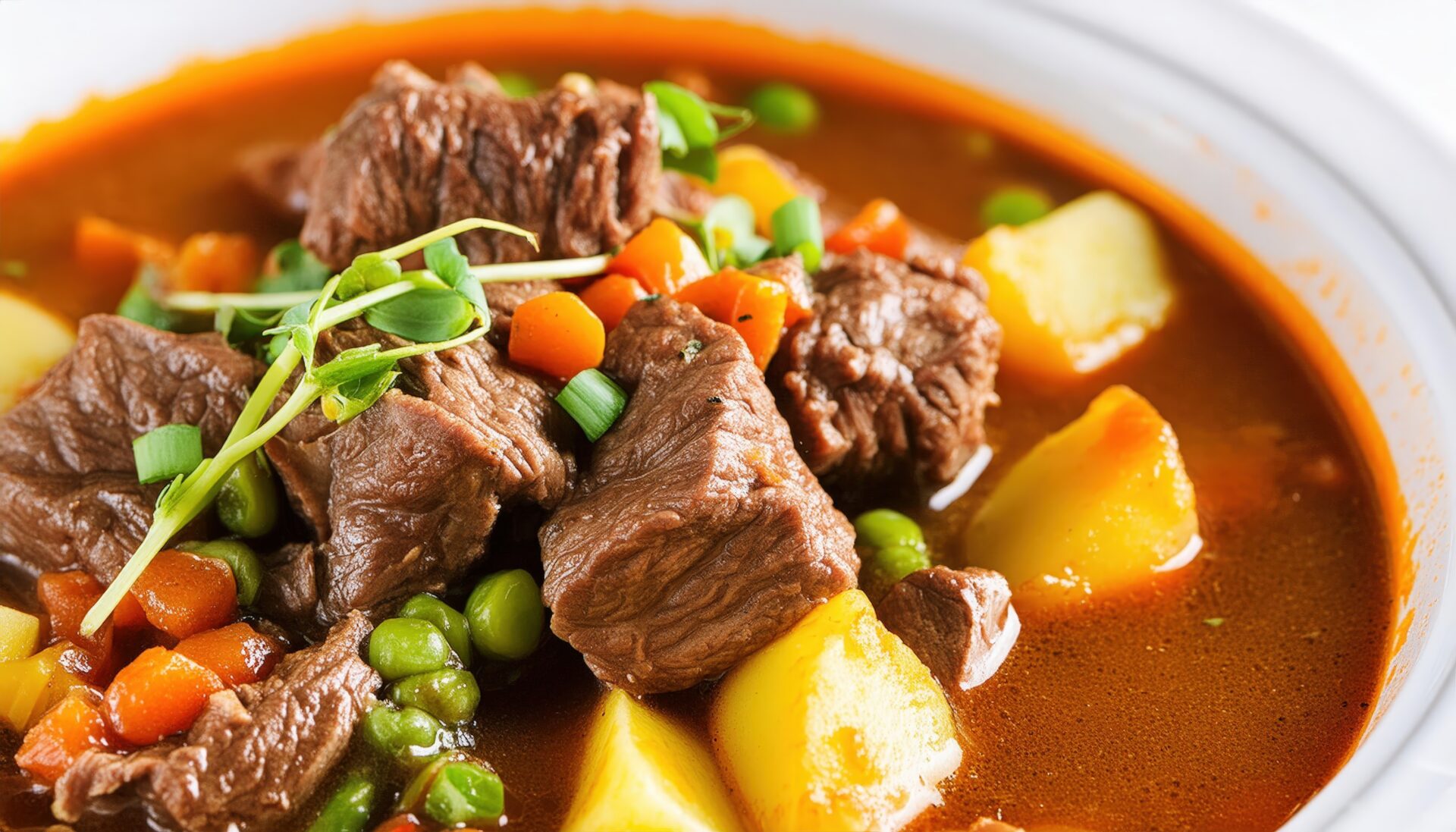 ビーフシチューと野菜