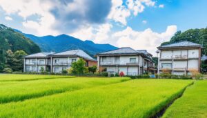 田園風景と住宅