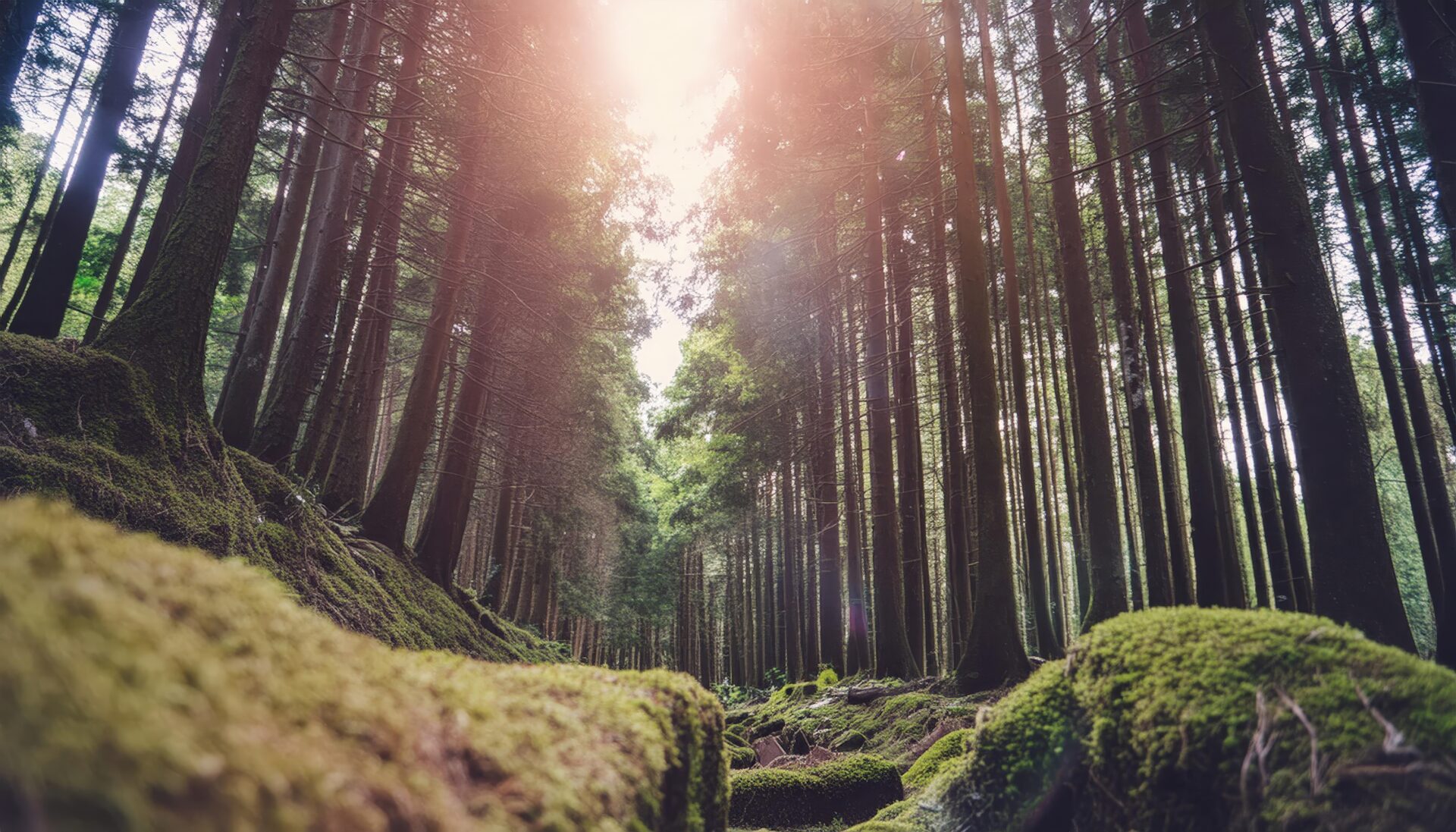 柔らかな光の森