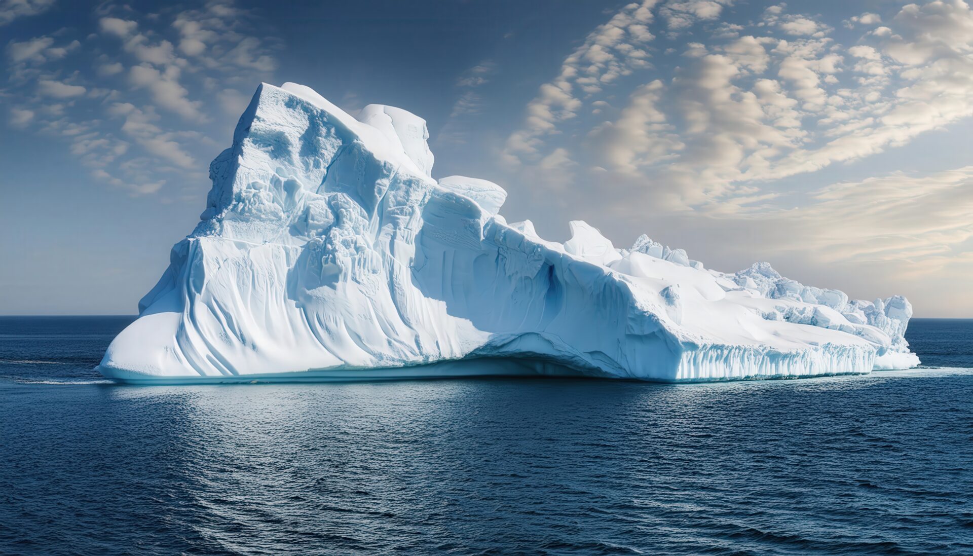 海上の巨大氷山