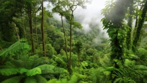 熱帯雨林の森