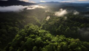 夕暮れのジャングル