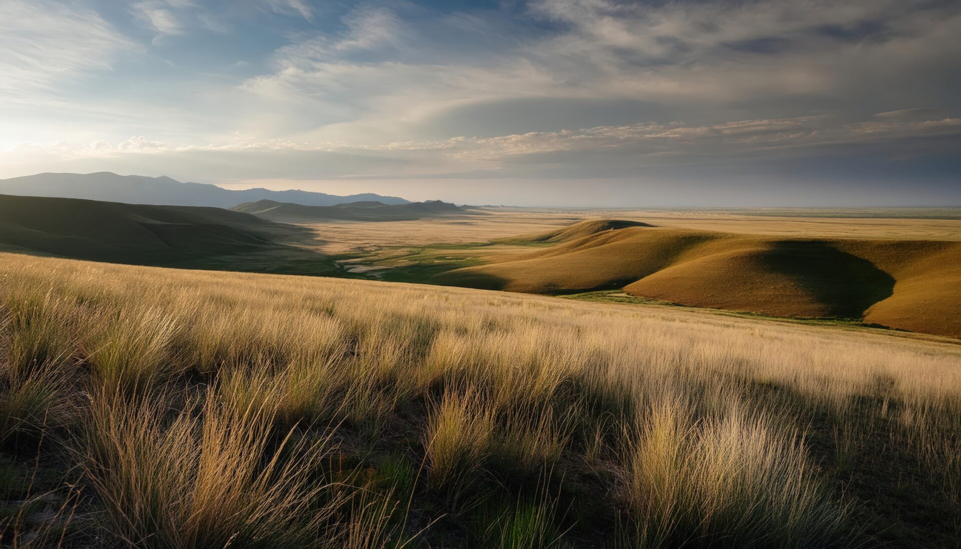 夕暮れのサバンナ