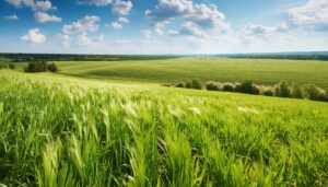 風に揺れる草原