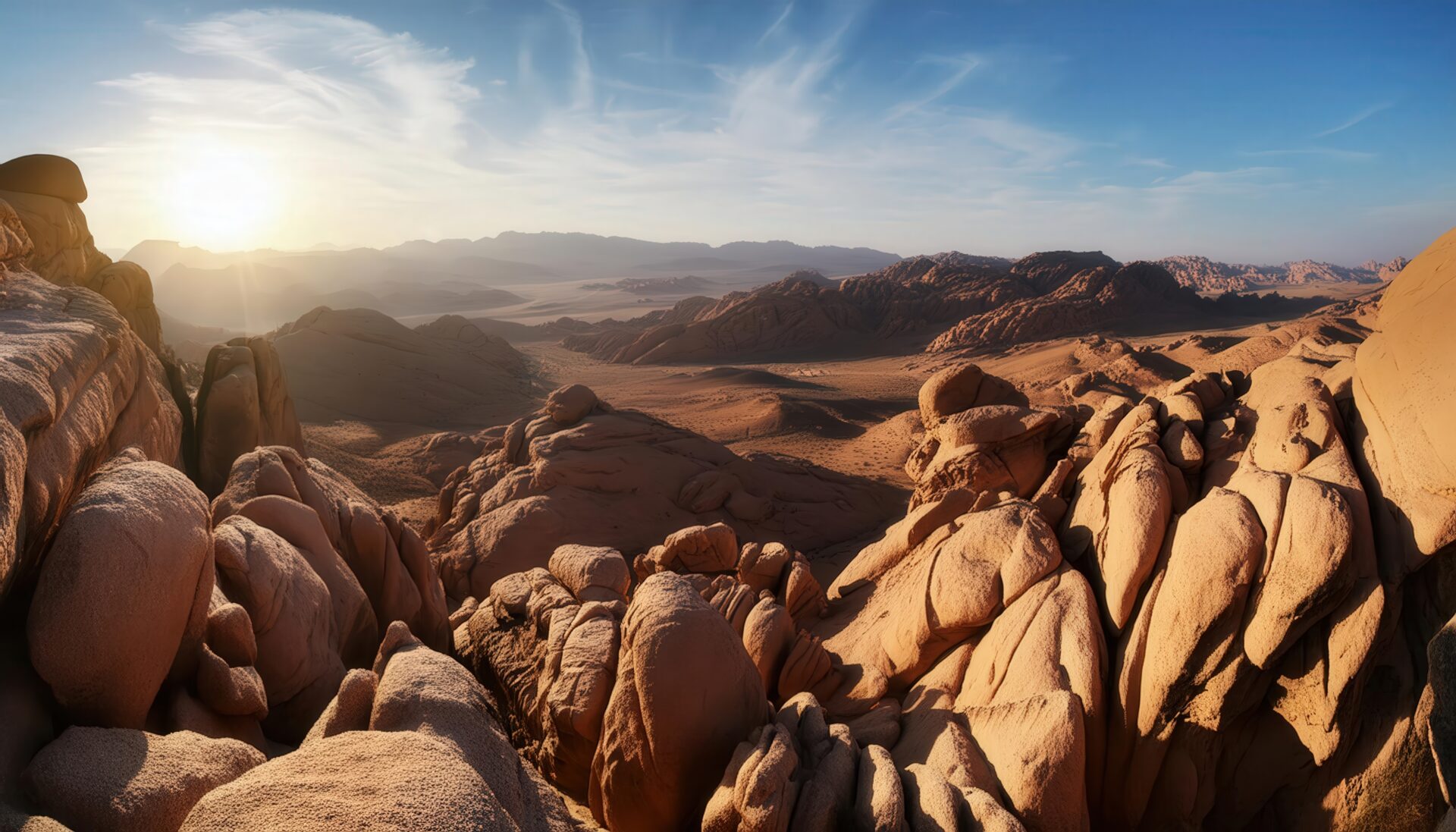 砂漠の絶景パノラマ