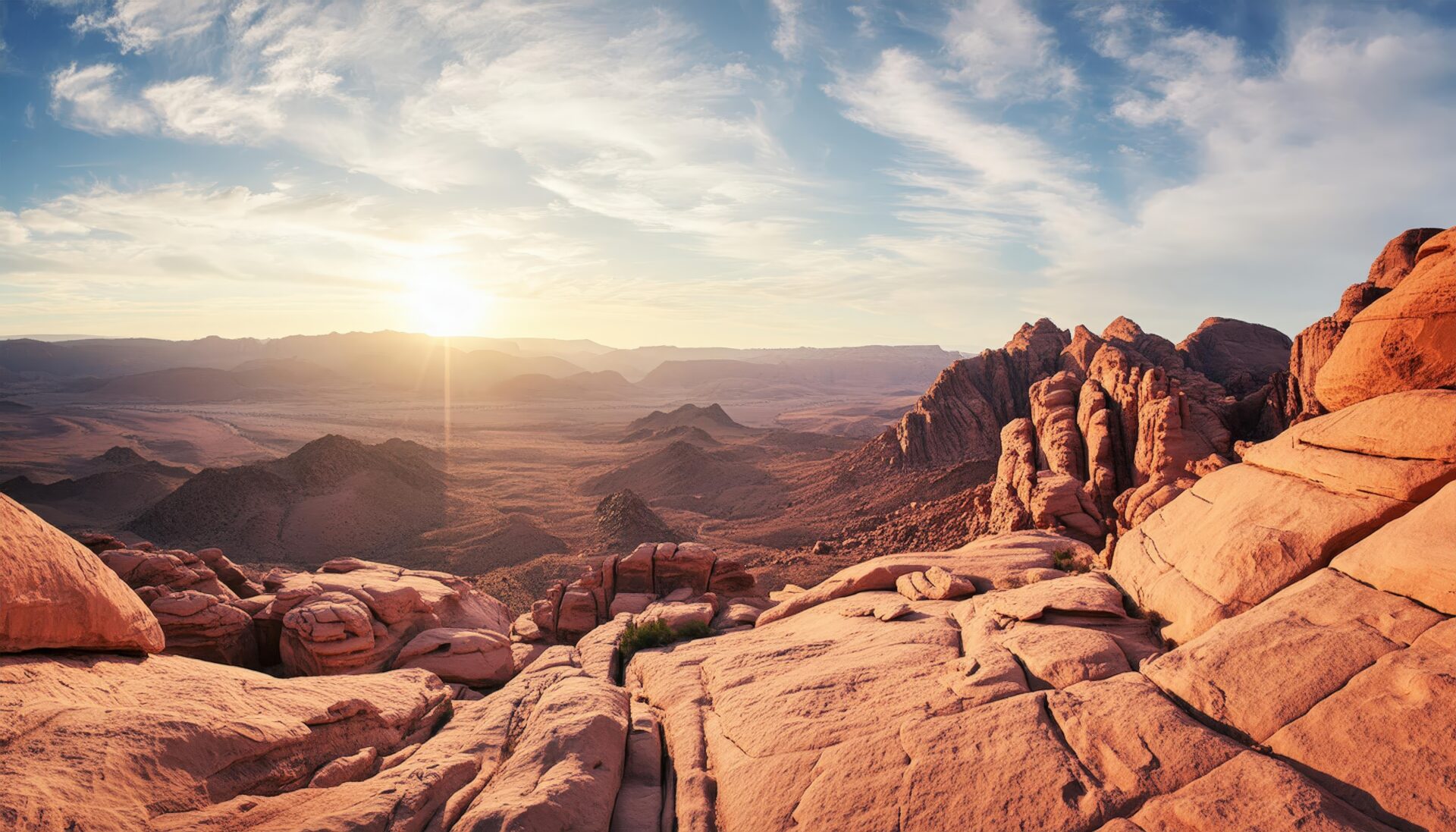 砂漠のパノラマ