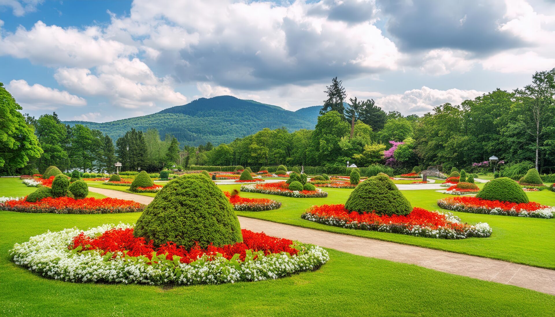 色鮮やかなガーデン