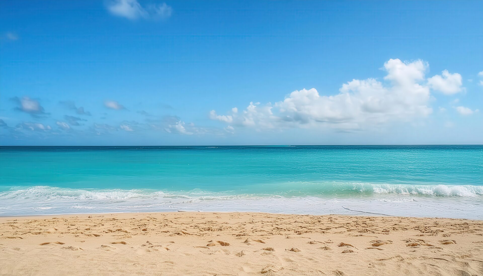 白い砂浜と青い海
