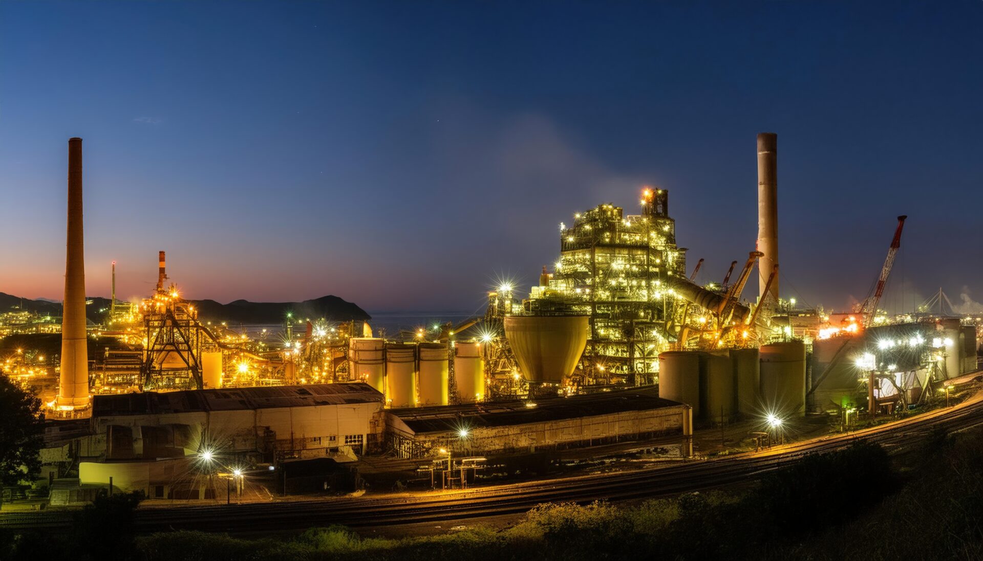夜景のプラント