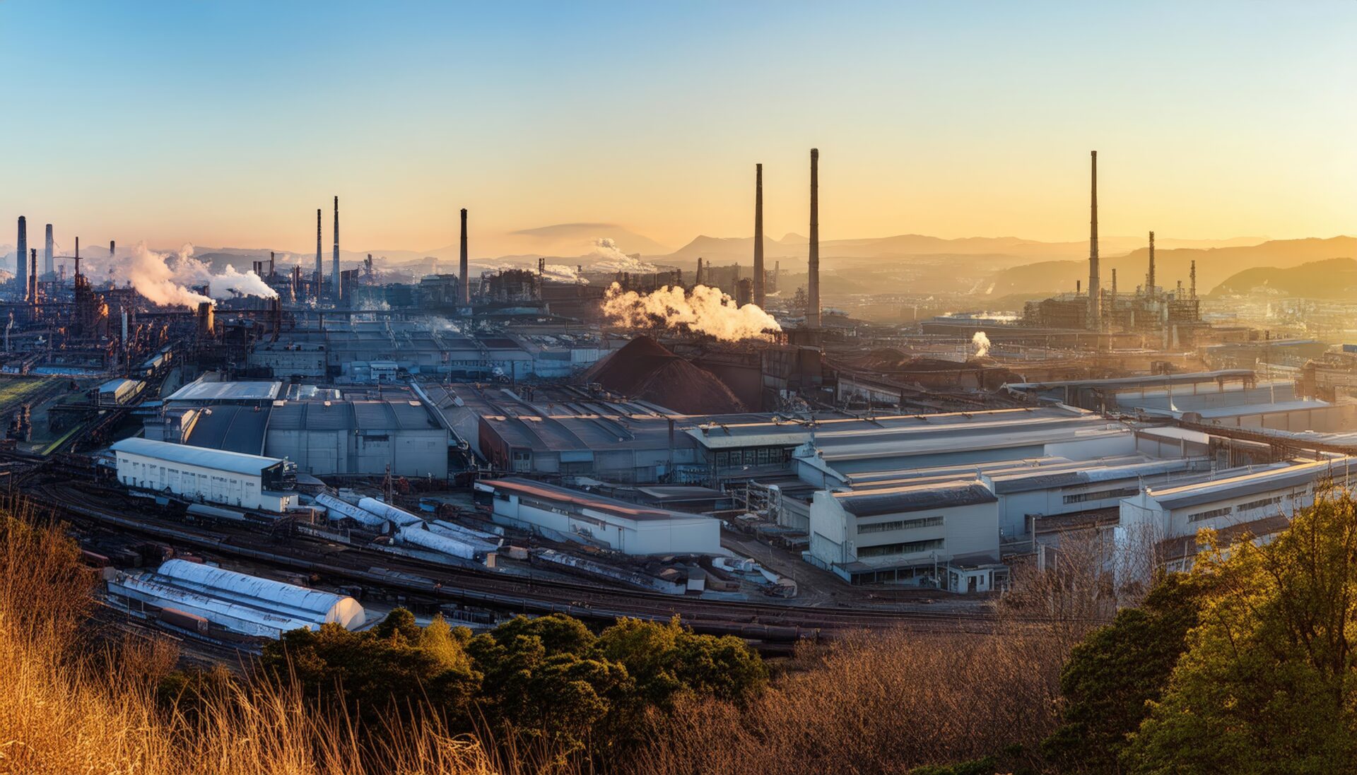 広大な工場地帯