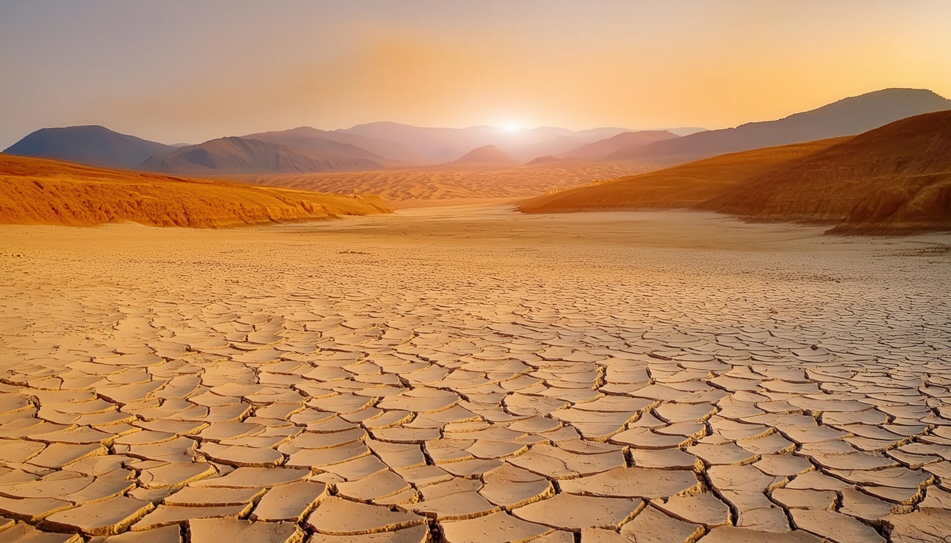乾燥した谷間の風景