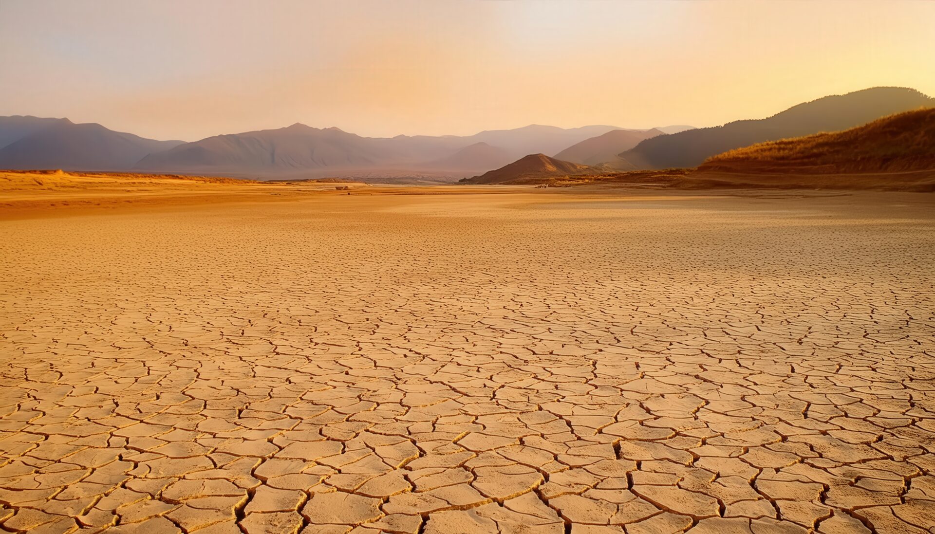 乾いた砂漠の地表