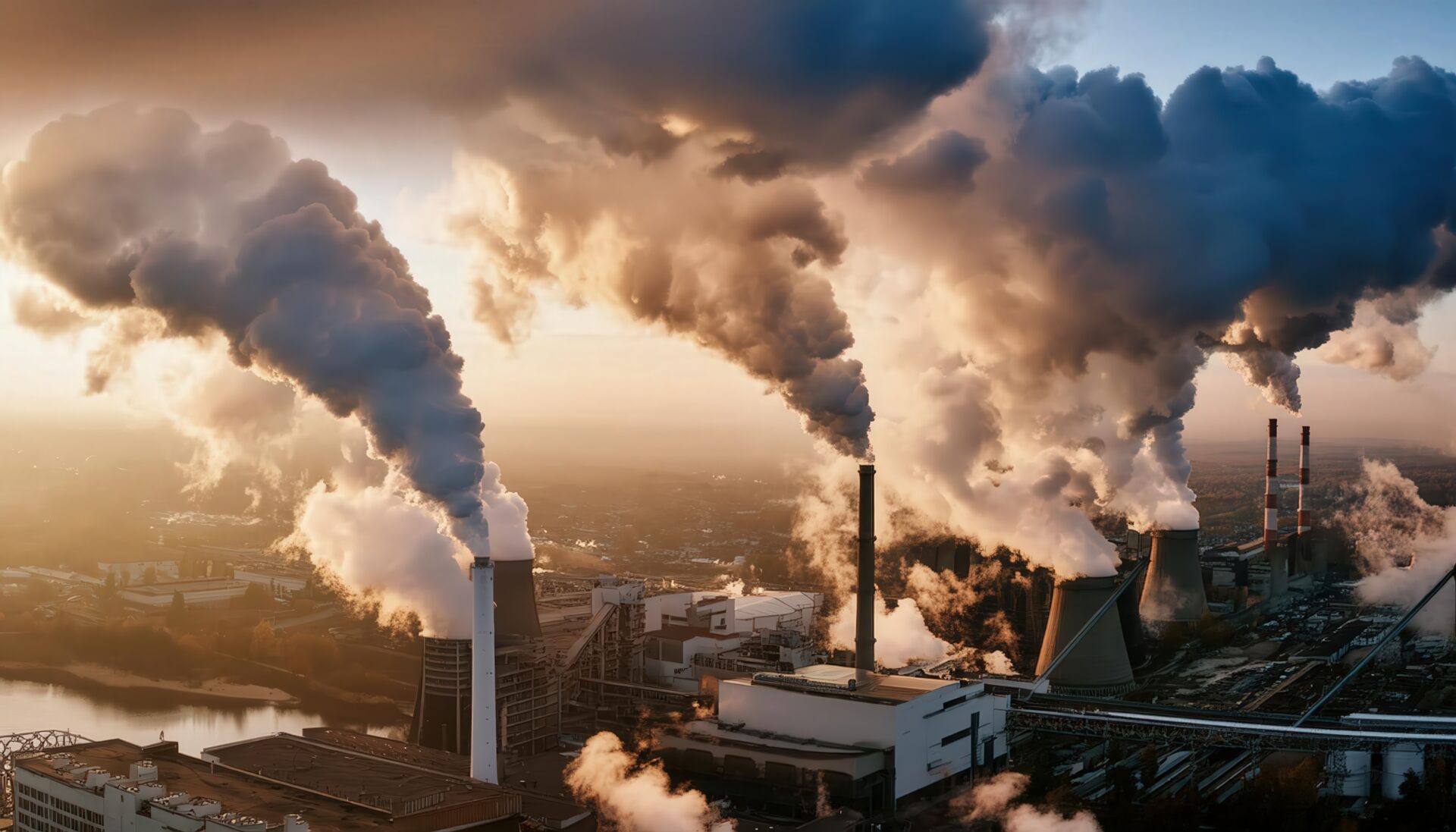 工場から噴き出す煙