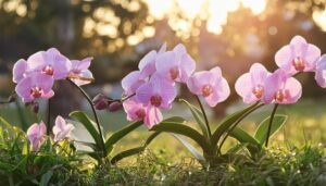 草原に咲く蘭の花