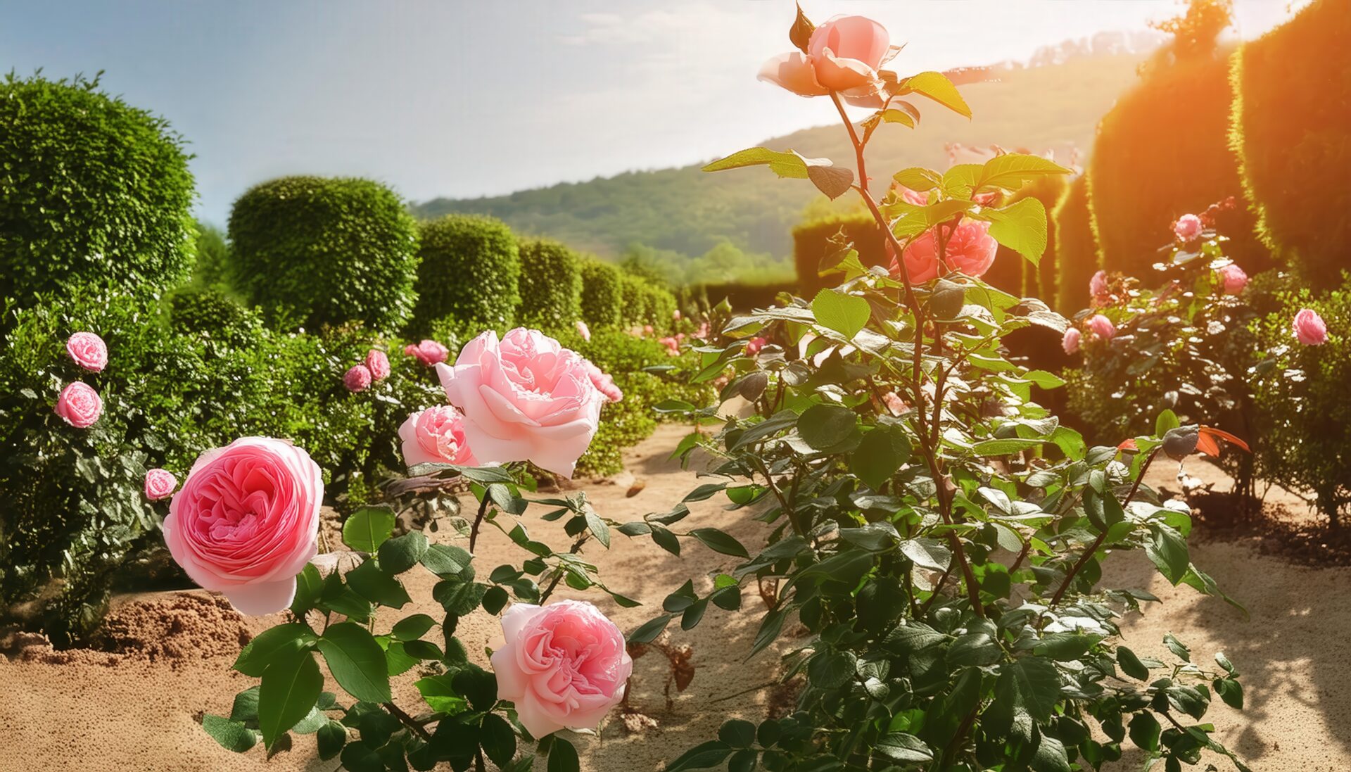 バラ咲くガーデン