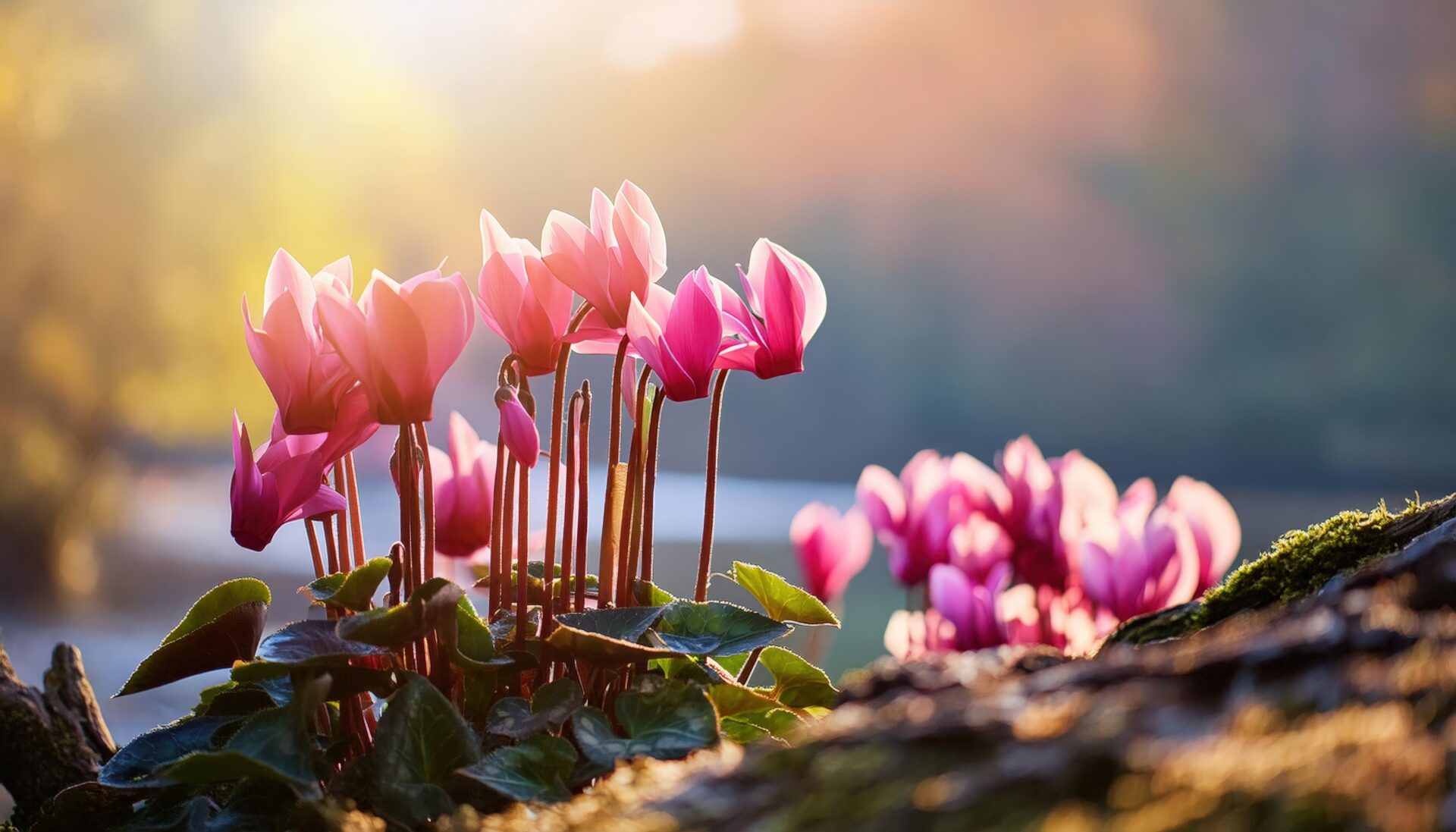 木漏れ日のシクラメン