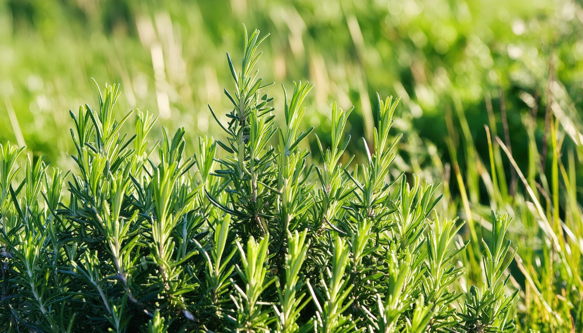 野外に自生するローズマリー