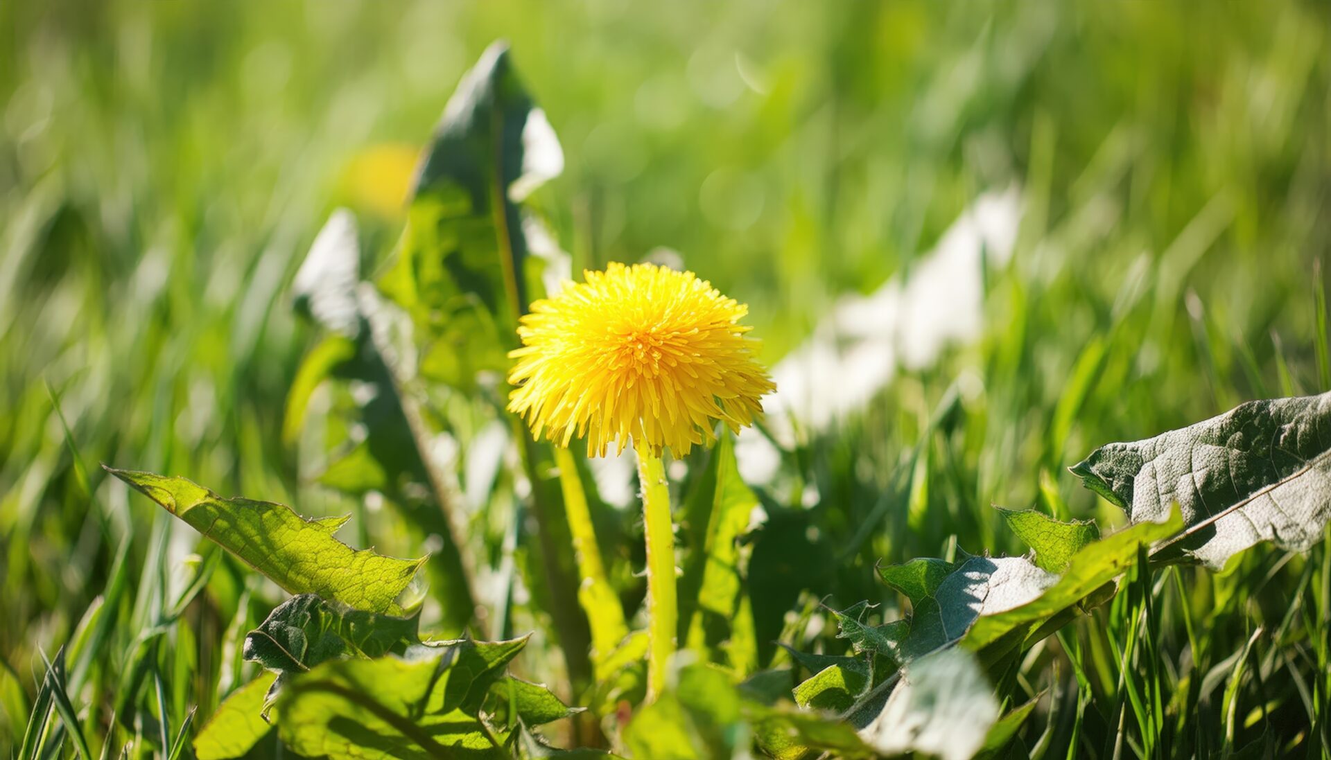 たんぽぽのアップ