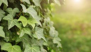 屋外で自然に育つアイビー