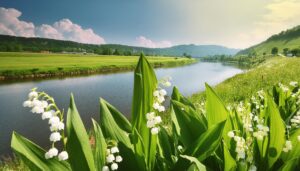 川辺のスズラン