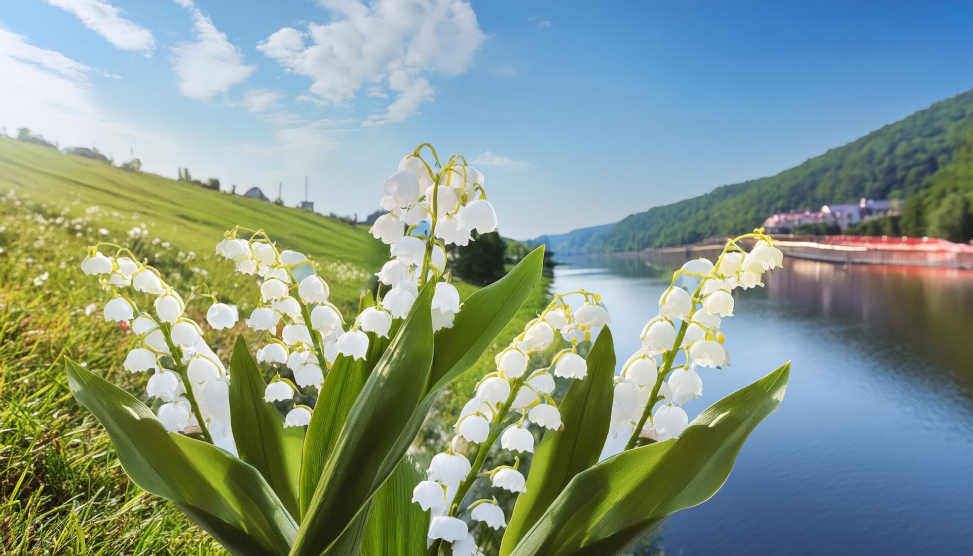 青空とスズラン