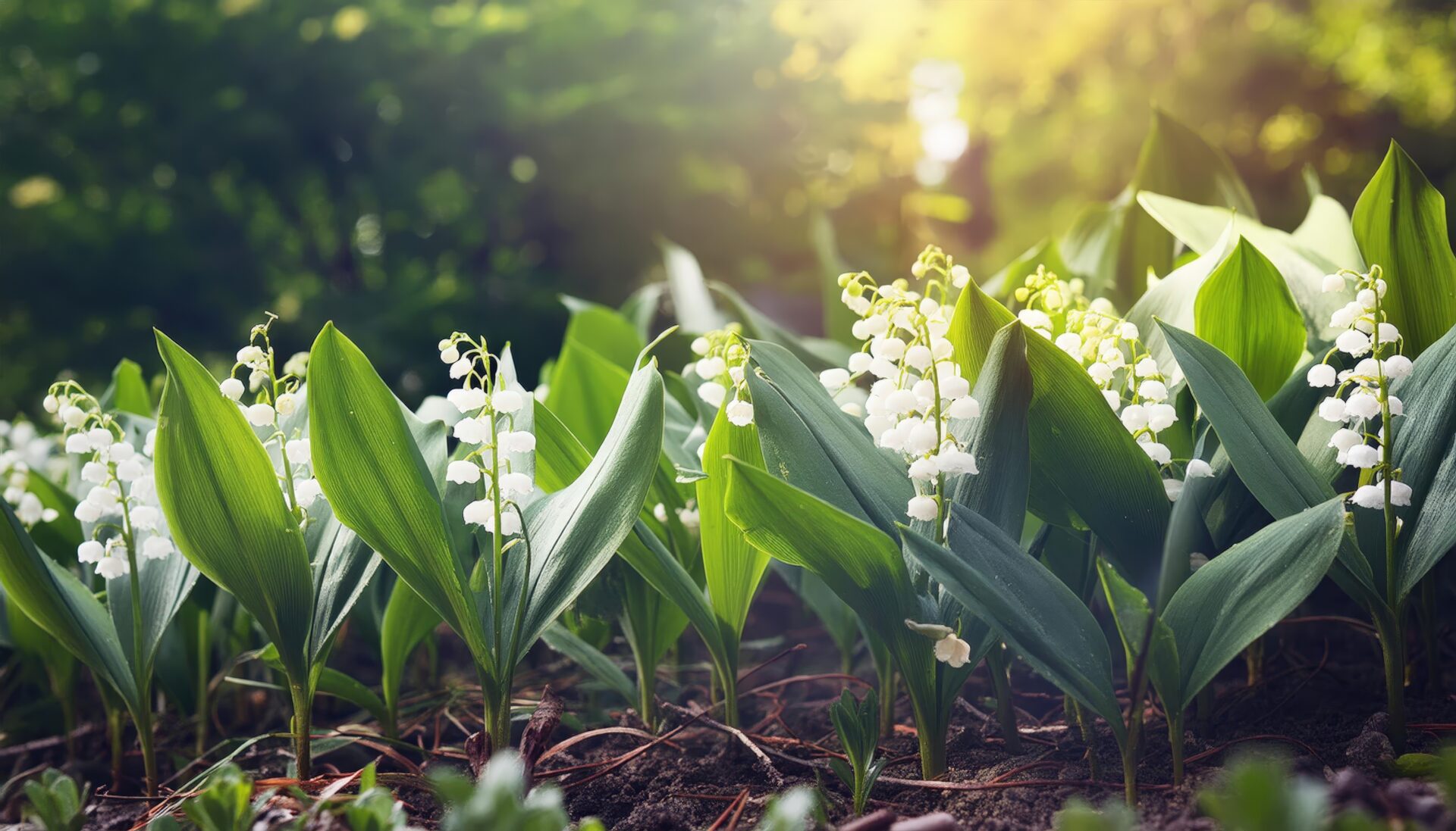 明るい森の鈴蘭