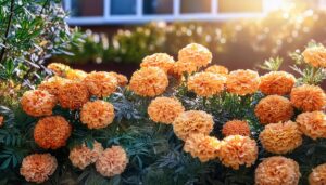 家庭菜園のマリーゴールド