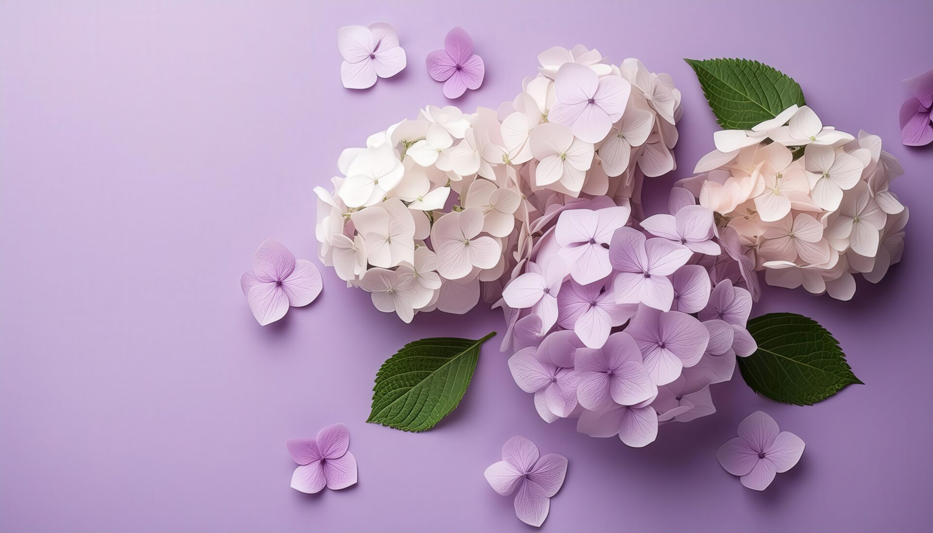 横浜の都市景観と紫陽花