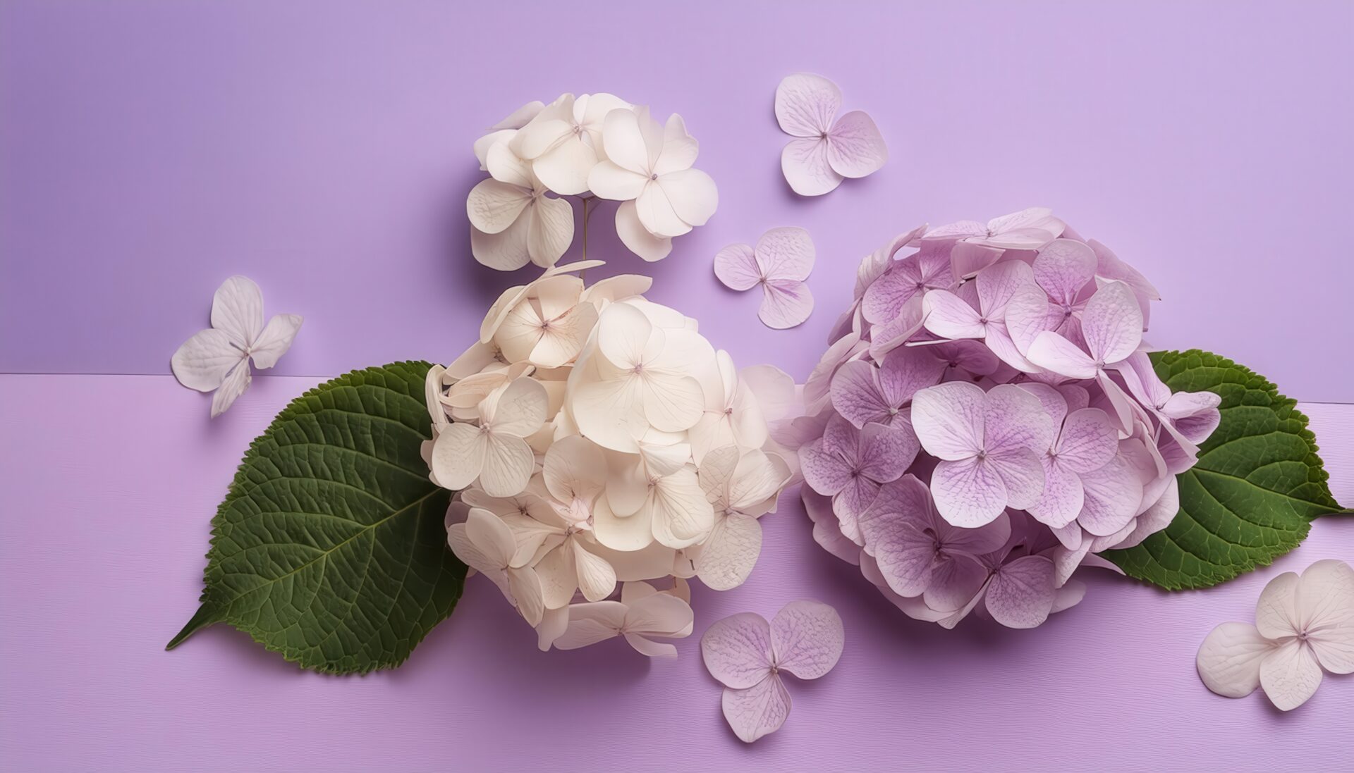 紫陽花のフラットレイ3