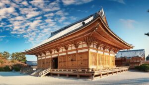 木造の伝統的な寺院建築