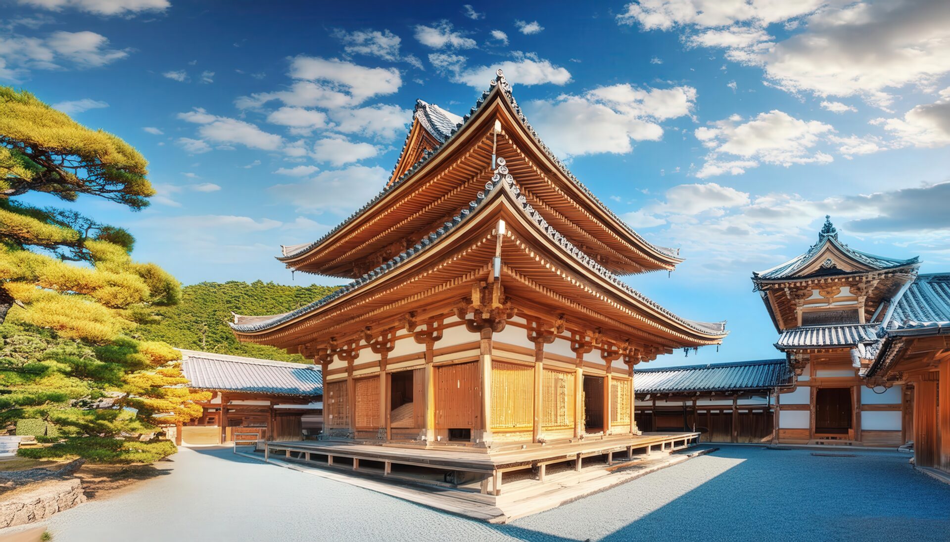 木造の多層建築の仏教寺院