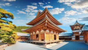 木造の多層建築の仏教寺院