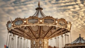 レトロなチェーンスイング遊具