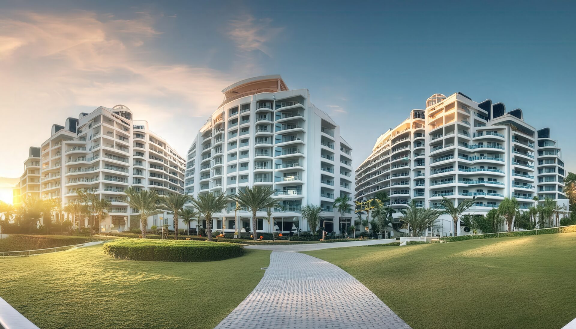 高級リゾートホテルの全景