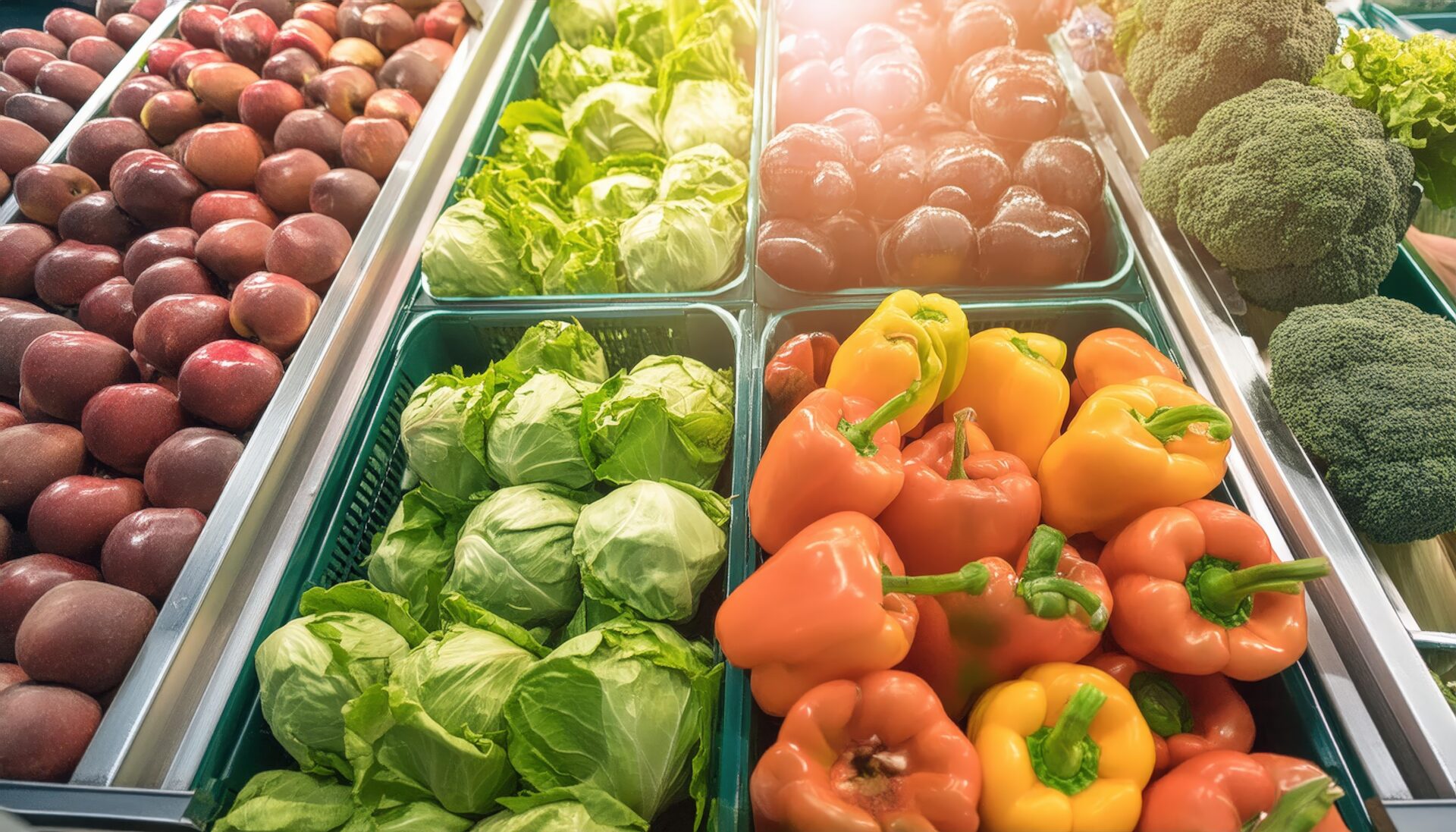 色鮮やかな青果コーナー