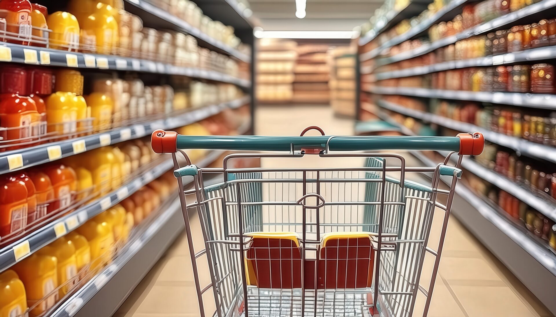 カートと調味料の棚