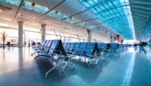 空港の出発ロビー