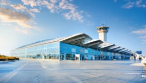 管制塔付き空港ビル