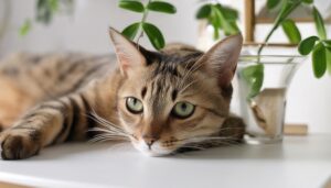 グリーンとまどろむ猫