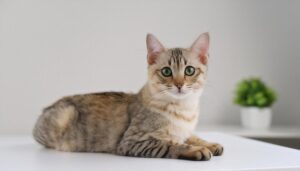 シンプル背景の猫