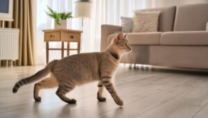 ナチュラルな部屋の猫