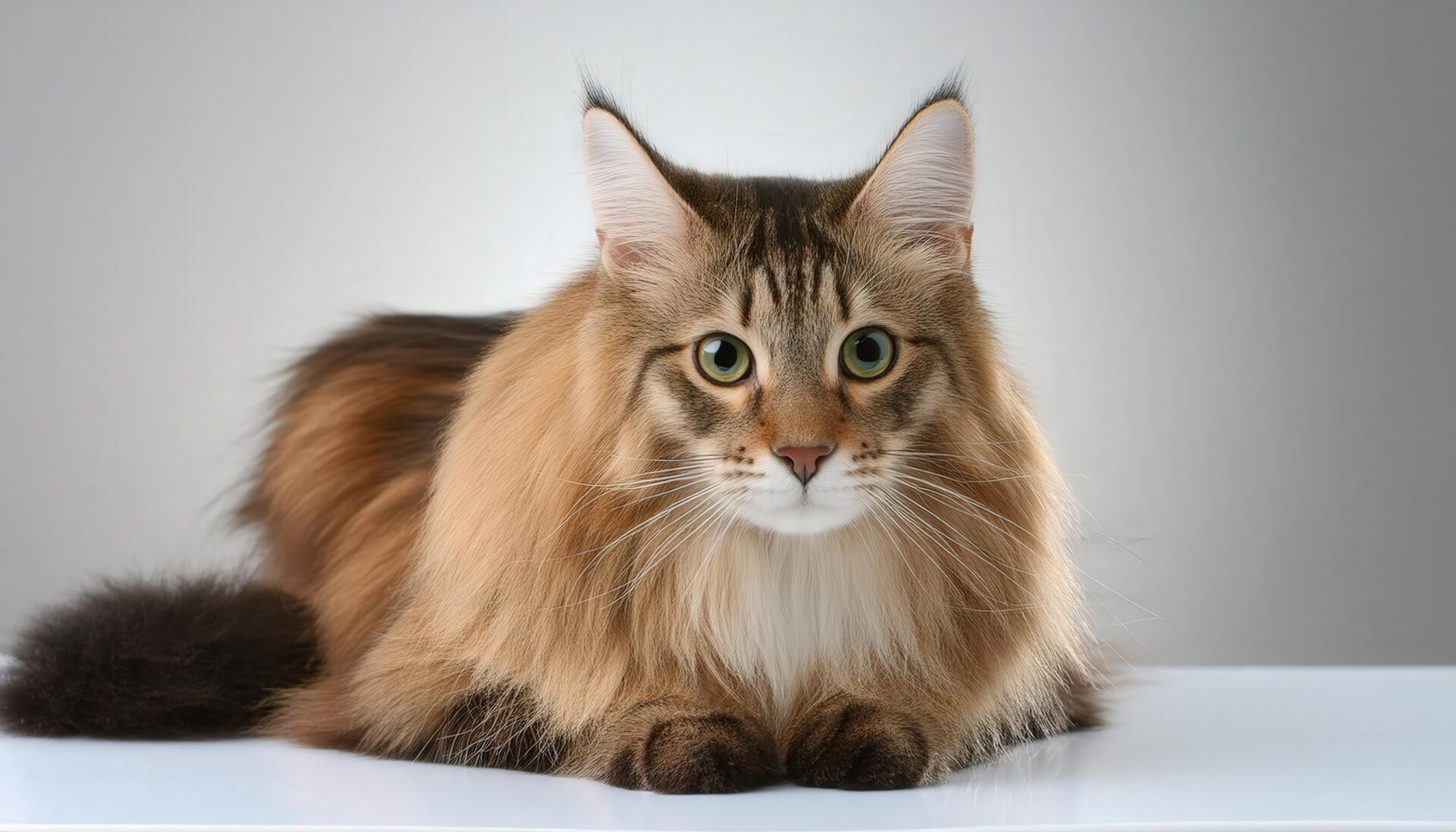 メインクーン 正面から見た姿