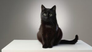 黒猫の真正面ショット